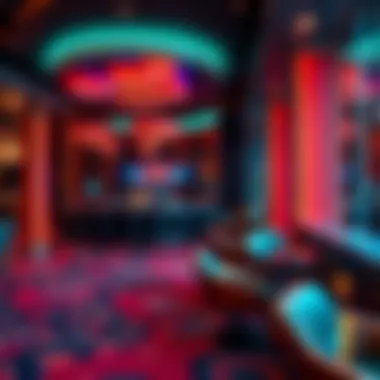 Stylish lounge area featuring unique decor and vibrant atmosphere