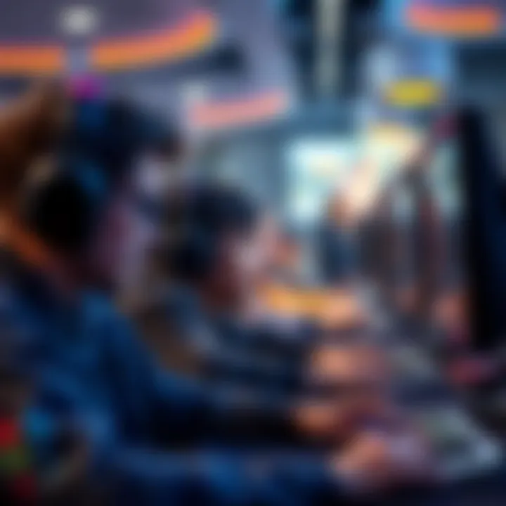 Exciting gameplay showcasing a competitive gaming environment