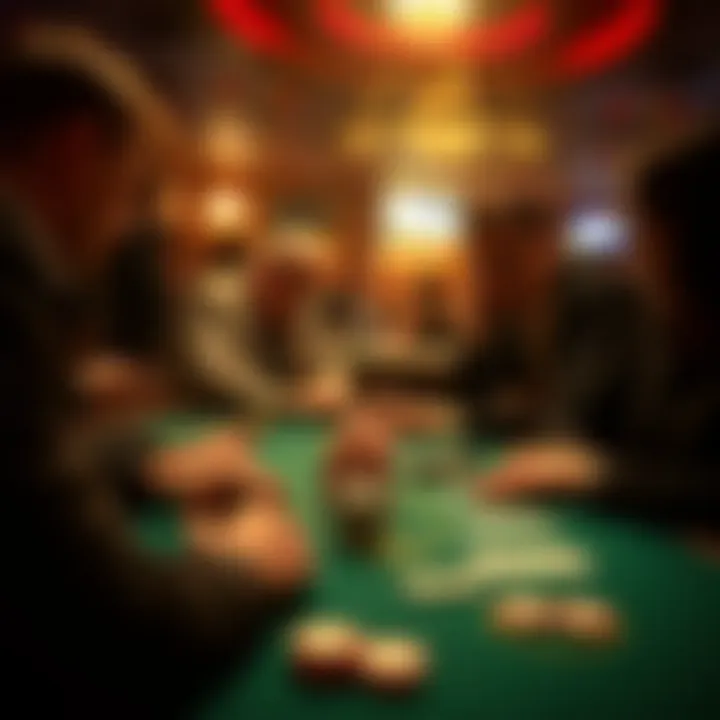 Group of friends enjoying a game of blackjack