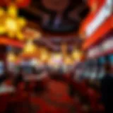A vibrant casino floor bustling with activity and excitement