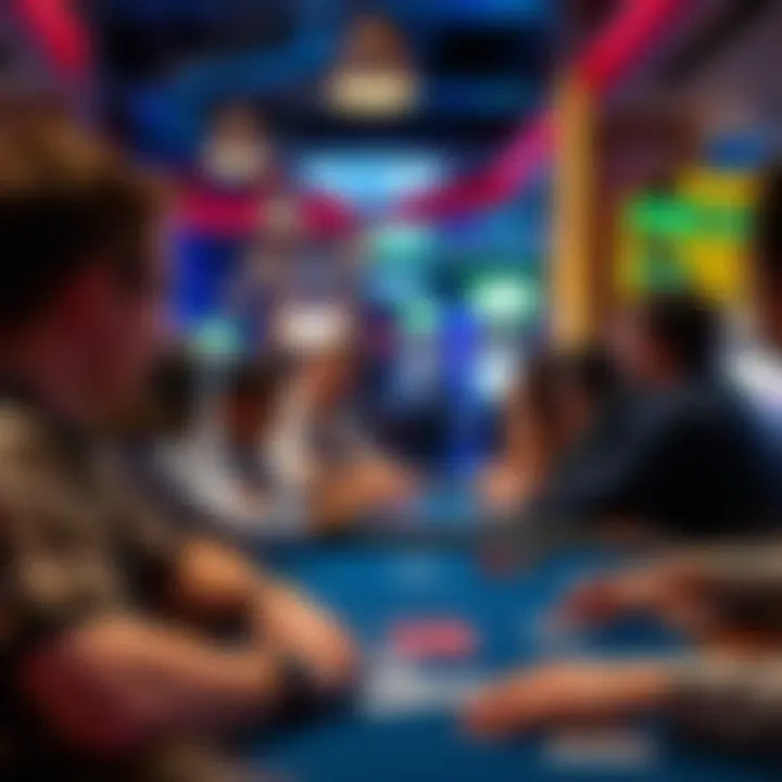 Players engaging in various gaming experiences at a non-crypto casino