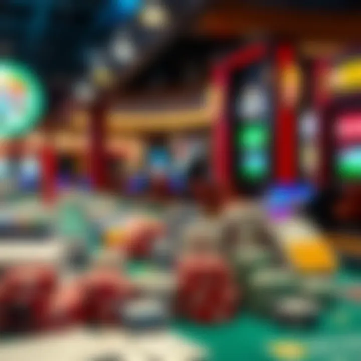 An array of traditional payment methods at a casino