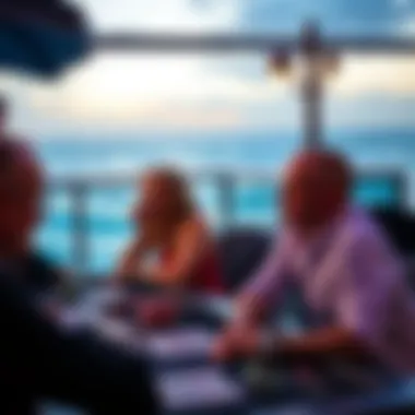 Engaging gaming experience in a scenic ocean resort