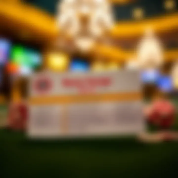 A rewards card showcasing benefits for casino patrons