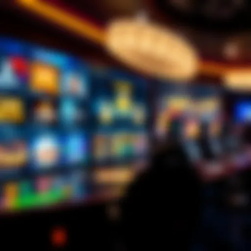 Digital Casino Experience A captivating view of a digital casino interface showcasing various games