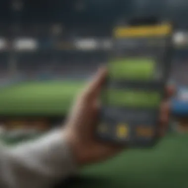 User interface of a popular football betting app