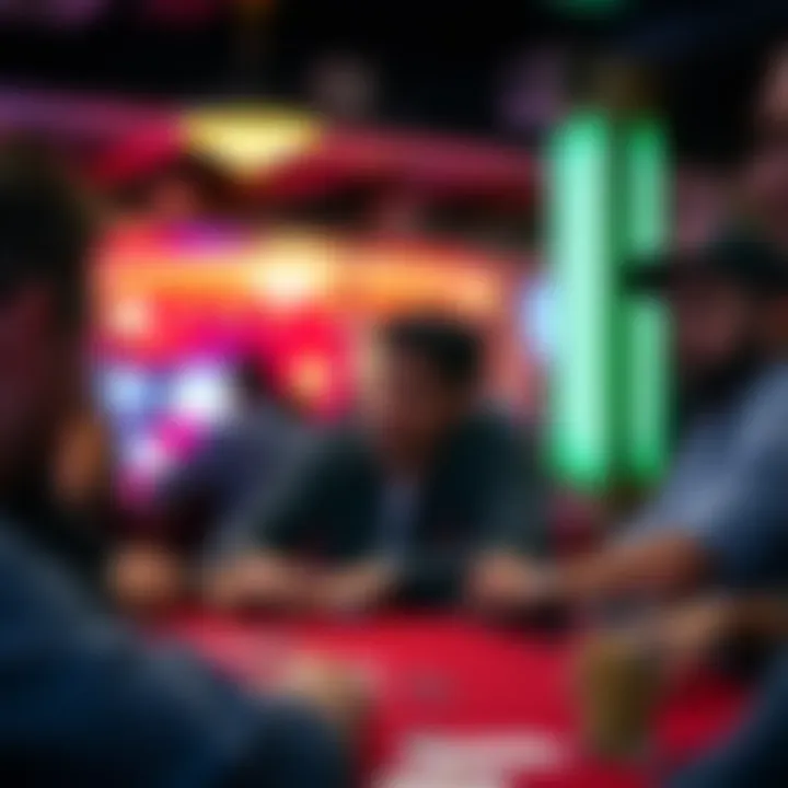 A vibrant community poker event showcasing local players