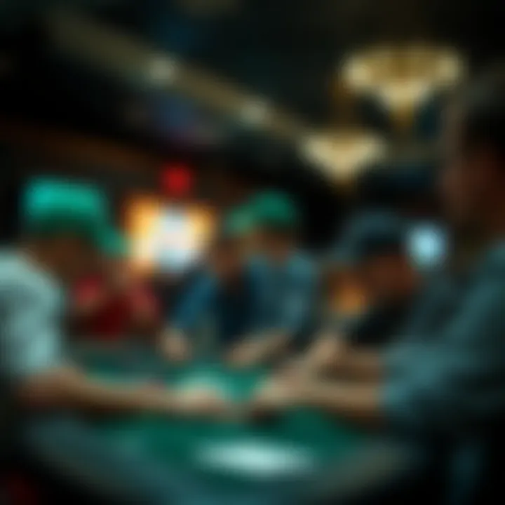 An engaging poker tournament atmosphere in a local venue