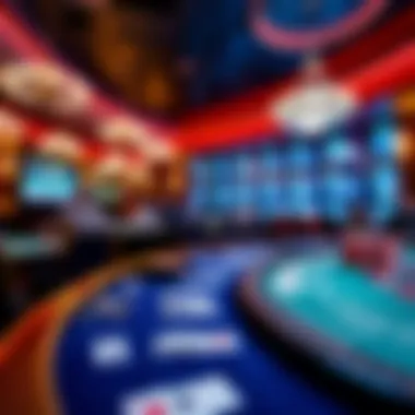 Elegant live dealer gaming table showcasing an immersive experience