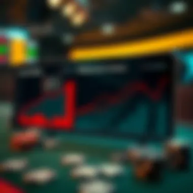 Graphs displaying trends in mobile sports betting popularity