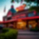 Exterior view of Delaware Park showcasing its vibrant atmosphere