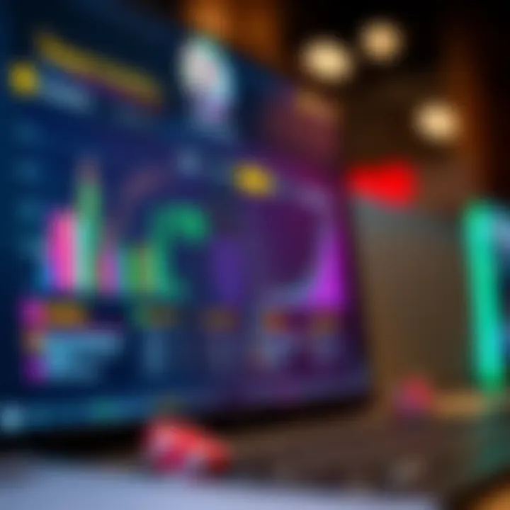 Texas Hold'em Game Statistics A close-up of a computer screen displaying Texas Hold'em game statistics and player profiles.