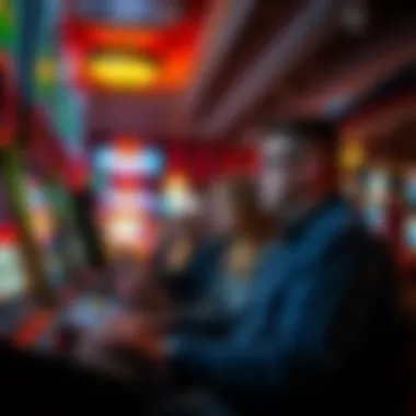 Visitors Engaging in Casino Gaming Options Visitors enjoying various gaming options inside a casino