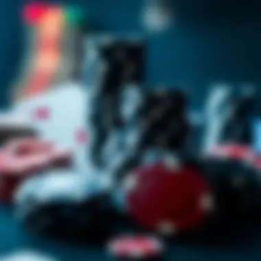 Diversity in Gaming with Poker Chips and Cards An array of poker chips and cards symbolizing gaming diversity