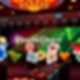 Overview of DoubleDown Casino homepage showcasing vibrant graphics