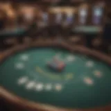 An overview of a Let It Ride Poker table setup