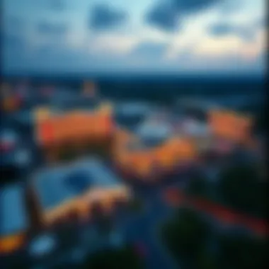 Aerial view of a prominent Florida casino complex