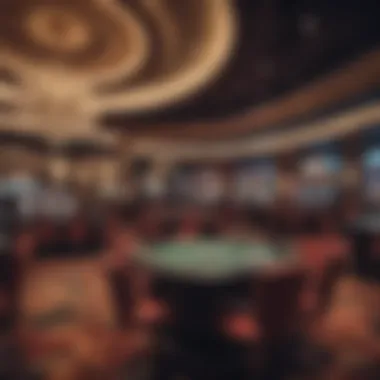 Interior of a modern casino