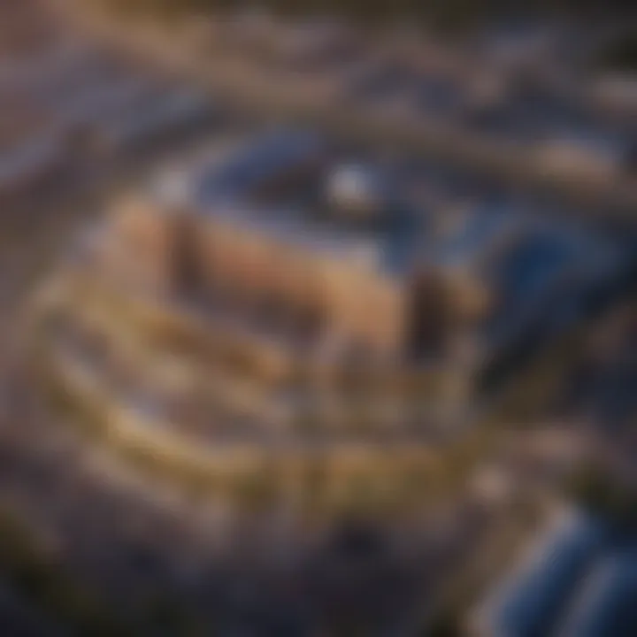 Aerial view of Soaring Eagle Casino showcasing its architecture