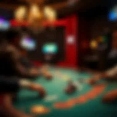 Visual representation of betting strategies merging sports and poker