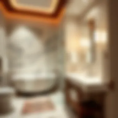 Spa-like bathroom with modern amenities