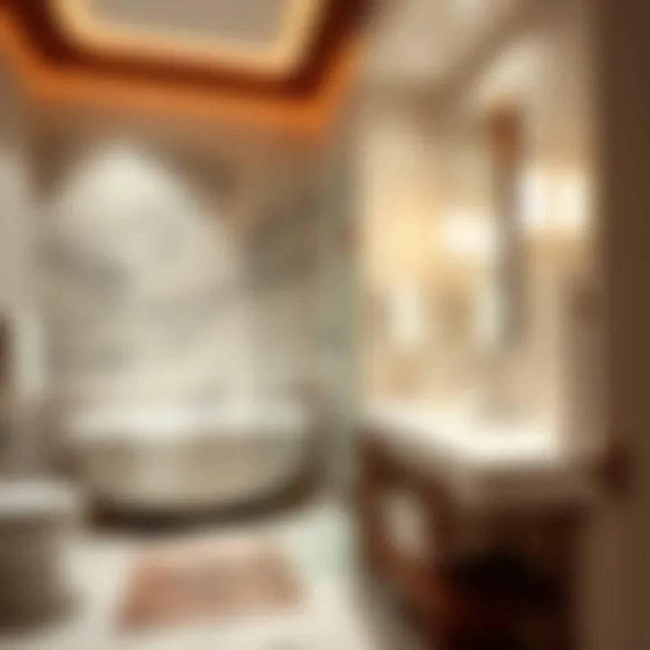 Spa-like bathroom with modern amenities