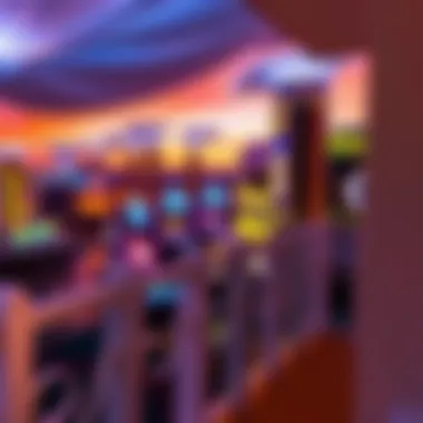 Stunning view from a balcony overlooking the casino