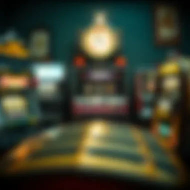 Vintage Slot Machines: A Glimpse into the Past A vibrant collection of vintage slot machines showcasing their retro design.