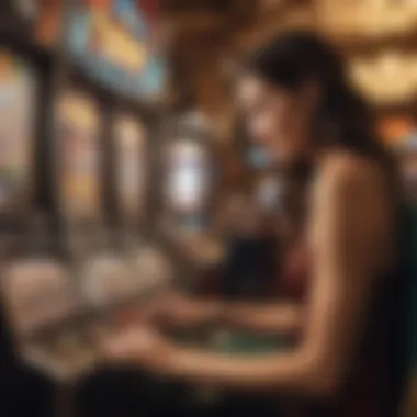 User engaging with Tropicana Slots on a mobile device