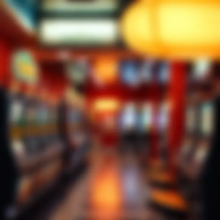 The Allure of Truck Stop Entertainment A bright and inviting truck stop featuring slot machines