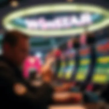 Strategic Analysis of Jackpot Options A strategic player analyzing jackpot options at Winstar