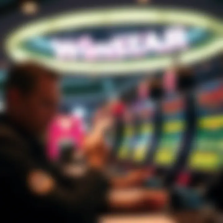 Strategic Analysis of Jackpot Options A strategic player analyzing jackpot options at Winstar