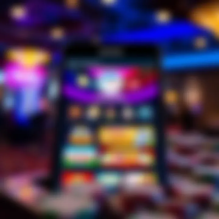 Intuitive App Interface Overview of the Four Winds Online Casino app interface showcasing vibrant gaming options.