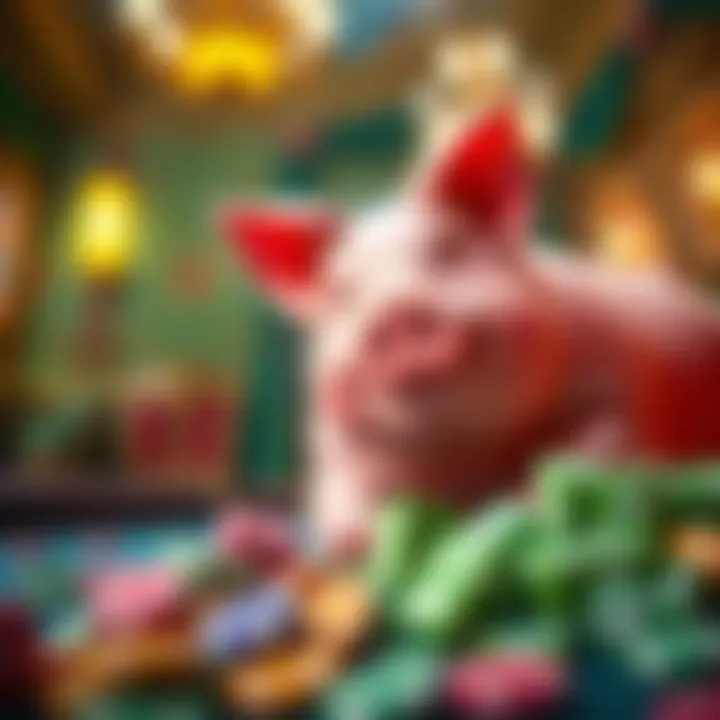 Free Play Insights in Piggy Riches Creative representation of free play options available in online slot games