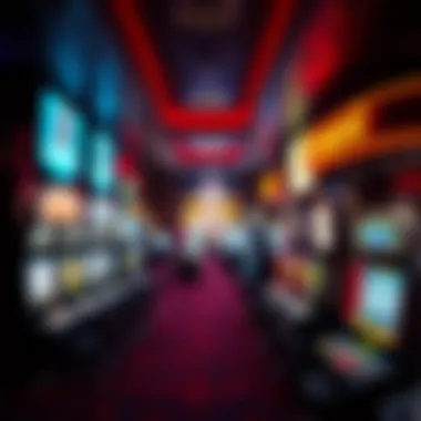 Gaming Floor at Fremont Casino A bustling gaming floor showcasing slot machines and table games