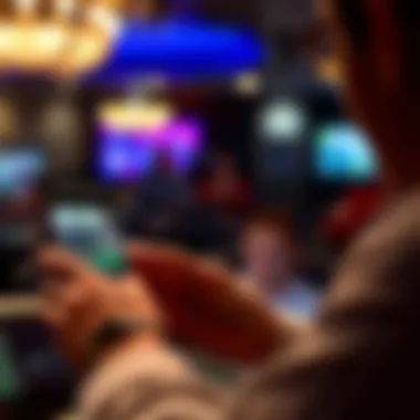 Interactive Features of GGPoker User engaging with GGPoker app features