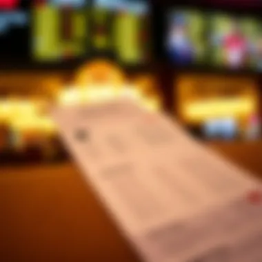 A close-up of a betting slip at Golden Nugget AC Sportsbook with odds displayed