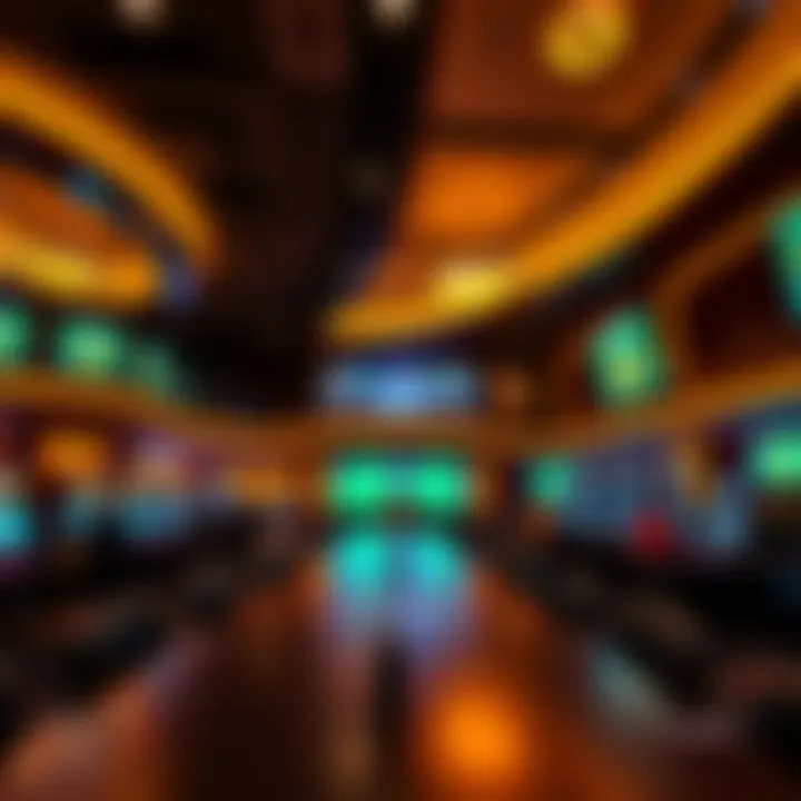 Interior ambiance of Golden Nugget AC Sportsbook highlighting the betting area