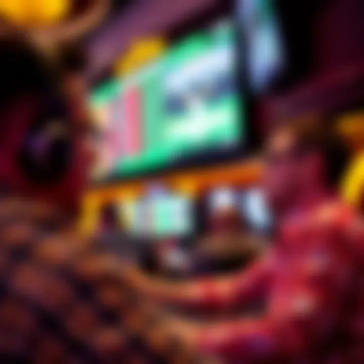 A patron enjoying the live sports betting experience at Golden Nugget AC Sportsbook