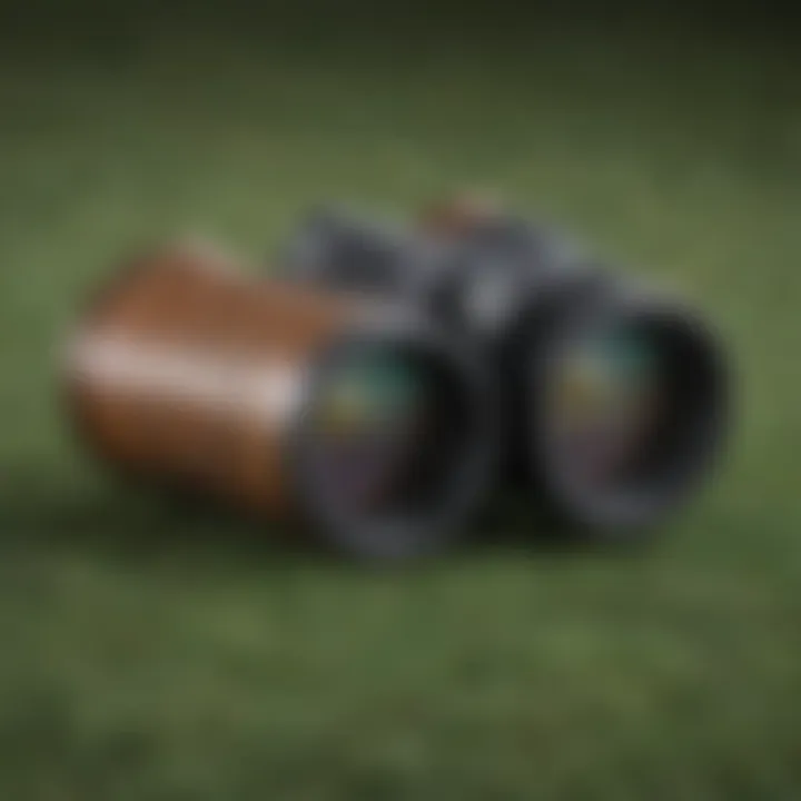 A detailed view of different types of binoculars suitable for horse racing.