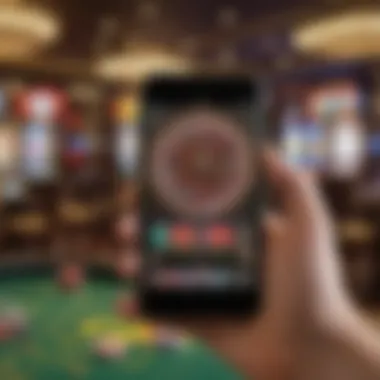 Smartphone with casino finder app