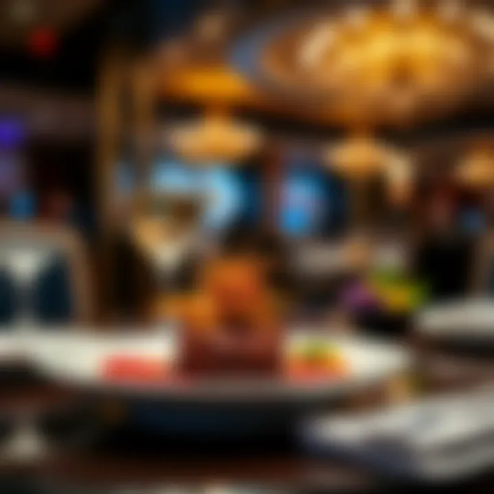 Elegant dining setup showcasing a gourmet meal