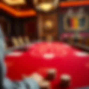 Strategic layout of Blackjack table