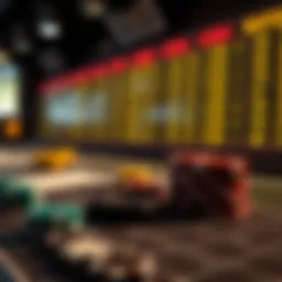 Visual representation of mathematical odds calculations in sports betting