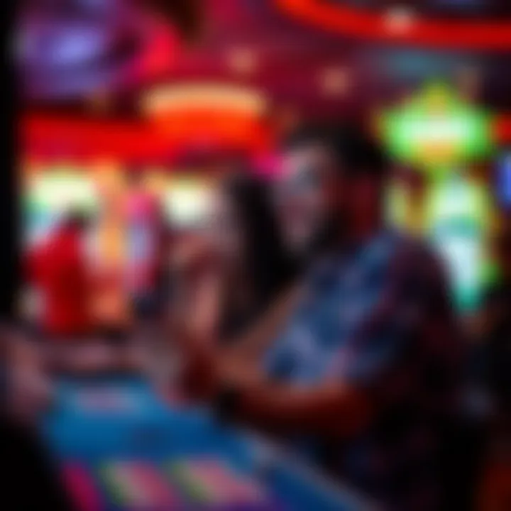 Guest Engagement at Muscogee Casino An engaging view of guests enjoying a thrilling gaming experience at Muscogee Casino.