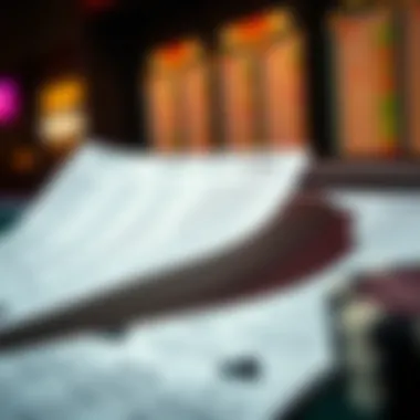 Betting Slips and Odds Analysis A close-up of betting slips and odds displayed