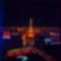 Iconic Las Vegas skyline at night