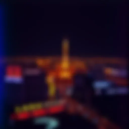 Iconic Las Vegas skyline at night