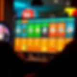 A digital interface showcasing various online lottery platforms.