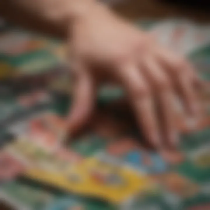 A close-up of a hand scratching an Ohio Lottery Instant Ticket